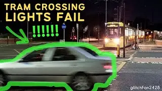 CHAOS as Tram crossing traffic lights FAIL