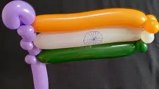 How to make a balloon flag 🇮🇳 - Intwist