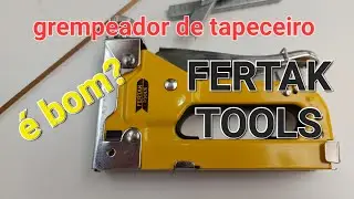 COMO USAR grampeador manual de pressão pra tapeceiro marca fertak tools. É bom?