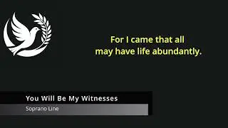 You Will Be My Witnesses - Soprano Guide