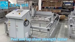 Peel and lap shear strength tester#machine#solarpv #Zealwe #pv testing# Photovoltaic Laboratory