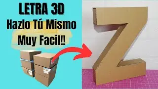 ¡Haz la letra Z en 3D fácil y rápido!
