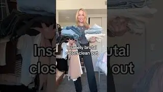 Уборка шкафа #одежда #расхламление #уборкашкафа