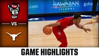 Texas vs. NC State Game Highlights | 2025-26 ACC Men's Basketball