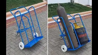 Gas Cylinder Trolley O2 And LPG x 3 WH HP1 - Kotibhaskar Material Handling Equipments