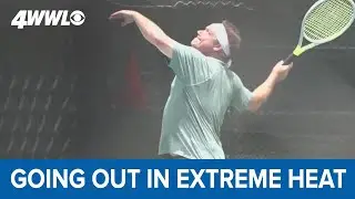Despite extreme heat in New Orleans, many going about their daily tasks