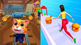 Twerk Race 3d VS Cat Runner - All Level Speed Run Gameplay Ep7
