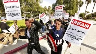 SAG AFTRA strikes against video game companies