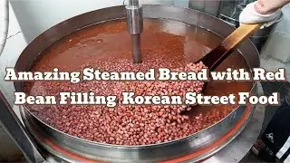 Amazing Steamed Bread with Red Bean Filling | Korean Street Food