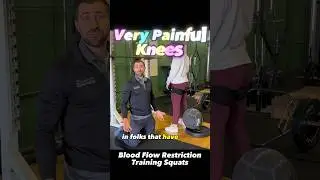 Best Knee Pain Physical Therapy Exercises - Squats with Blood Flow Restriction BFR
