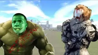 FRANKLIN BECOME HULK TO KILL PENNYWISE IN IBD3D|#ibd3d #indianbikedriving3d #gta