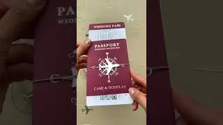 Next stop: Happily Ever After! Here is your passport💌💍#passportinvitation #2025weddings