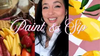 I Hosted a Paint & Sip Girls Night at Home 🎨 | Vlog diaries