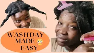 WASH DAY MADE EASY! #haircareroutine #washday #haircare