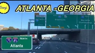 Необычно, но на автомагистрали I-75/85 в северном направлении, Атланта, штат Джорджия, не было пр...