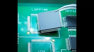 Soldering a 44QFP Gull Wing IC
