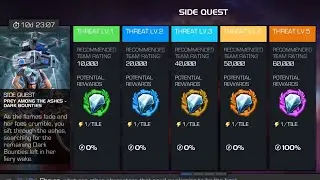 SIDE QUEST - PREY AMONG THE ASHES-DARK BOUNTIES - WEEK 03 - MARVEL CONTEST OF CHAMPIONS