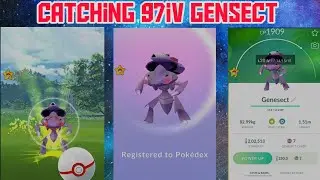 Caught 97iv gensect || Pokemon go #bezedgaming #pokemongo