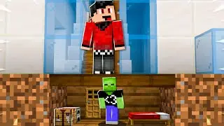I Built a TINY HOUSE Under RageElixir's House in Minecraft! (Realms SMP)