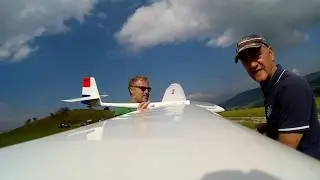 Vintage Gliders - Multiplex Alpha vintage RC glider in Wasserkuppe airspace with MCH Huizen