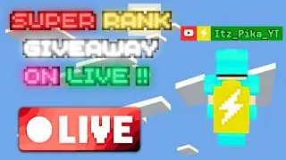 Bloxd.io Live 3 Super Ranks Giveaway !! ||LIVE BLOXD SUPER RANK GIVEAWAY !!