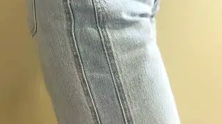 Vervet, Stretch Mid Rise Wide Leg Cropped Denim