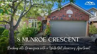 Backing onto Greenspace with a Walk-Out Accessory Apartment - 8 Munroe Cres in Guelph - FOR SALE