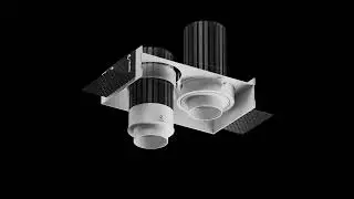 Lipal Boxie series quick install trimless grille downlight