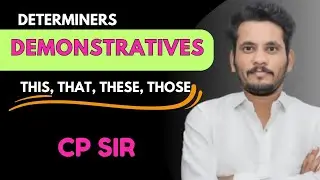 Demonstrative / this , that, these ,those / determiners by cp sir 