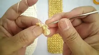 تطبيق كروشيه العروس بكل سهولة للمبتدئات 🌷