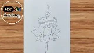 Easy lotus and deep Drawing 😍