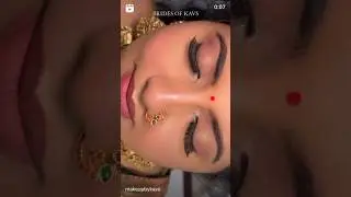 Southindian Muhurtham Look with pink hues #makeupartist #pellikuthuru #southindianbride #eyemakeup