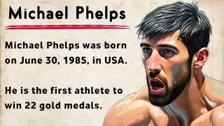 Learn English Through Story || Michael Phelps Story || Graded Reader || English Speaking Practice ||