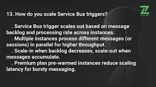 Azure Functions Service Bus Triggers Interview Questions