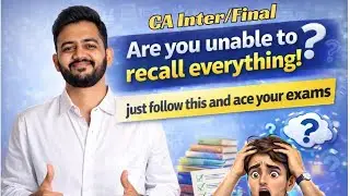 Clear CA Exams with this Strategy | CA Inter Jan 26 | CA Vedant Bajaj