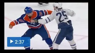 Oilers' Nurse squares off with Maple Leafs' Carlo after hard hit on McDavid