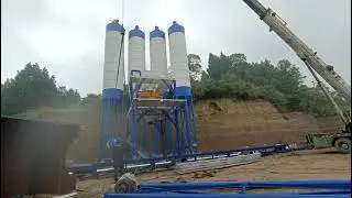 HZS180 #concrete batching plant to be put into production soon.
