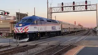 Engineer Wayne Lumpkins&rsquo; final run: Metra 402 leads MDW 2225 at Galewood 