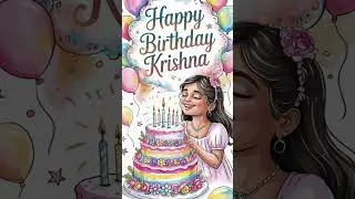Happy Birthday Krishna - Birthday song for Krishna | Birthday Name Tunes #youtubeshorts #viralshorts