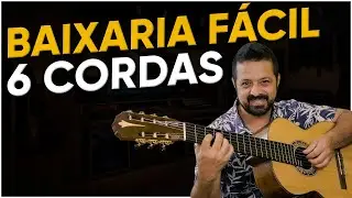 Baixaria fácil no violão (6 cordas) e como mudar de tom! 🎸 | Live #80
