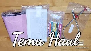 #temu Haul | Storage Bag Organizer | Crochet Hook Set | Transparent Tote Bags