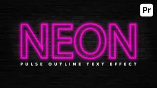 How to Make Glowing Neon Pulse Text in Premiere Pro (Beginner Tutorial)