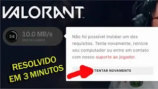Valorant I N&atilde;o foi Poss&iacute;vel instalar um dos Requisitos (O &uacute;nico m&eacute;todo  que deu certo pra mim)