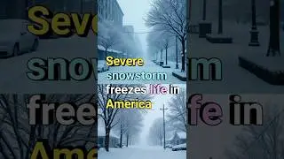 Severe snowstorm freezes life in America 🇺🇸 #news #us #update #short #viral
