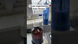Analisa kadar chloride dalam air menggunakan titrator ISE titran perak nitrat #titrasi