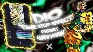 dio time stop effect za warudo alight Motion preset
