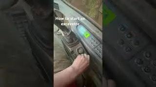 How to start an excavator