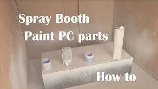 Spray Booth for PC Parts and more White build Weiss Schnee