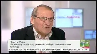 Henryk Wujec: trzeba tłumaczyć, że należy uszanować powstańc&oacute;w (Gość poranka, TVP Info 31.07.2014)