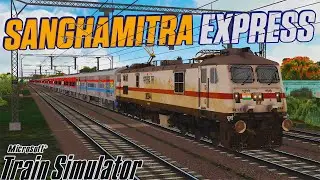 Morning Action !! 12296 Sanghamitra SF Express | Indian Train Simulator | MSTS LIVE |